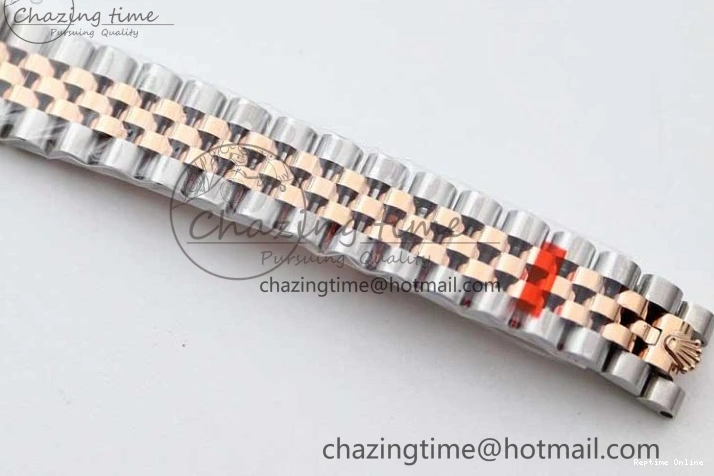 0511 Lady DateJust 28 SS RG TWF 1:1 Best Edition Green Dial Diamonds Markers on Jubilee Bracelet NH Trendsetting 2130